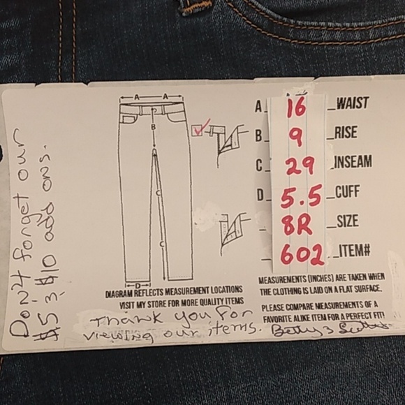 Tommy Hilfiger Women's Size 8R Dark Blue Jean's - Picture 9 of 9